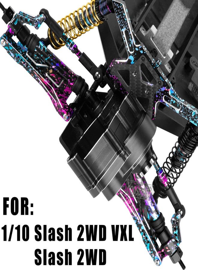 hopsupRC Shocks Absorber Damper&Drive Shaft Axles CVD Driveshafts&Suspension A Arms&Steering Block&Hubs Caster Blocks&Shock Tower&Links Toe Link&Bulkhead Upgrades Parts for 1/10 Slash 2WD (VXL).colour - Image 2